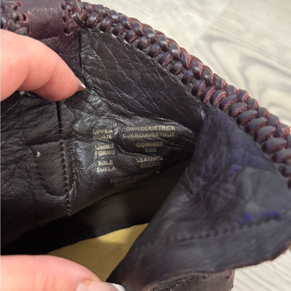 Allens Boots EXOTIC OSTRICH $ Leather Wingtip Shorty Cowgirl Boots Size 8.5 $899 - Picture 11 of 11